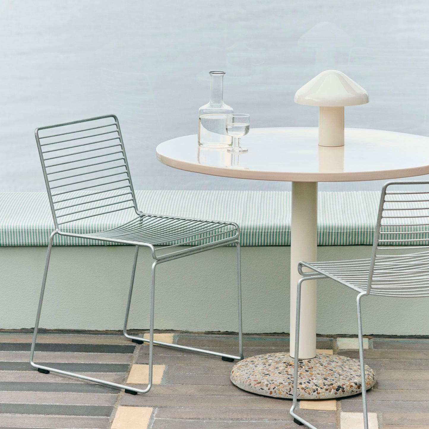 Hay Hee Dining Chair Stuhl Stahl In- & Outdoor 2er Set stapelbar