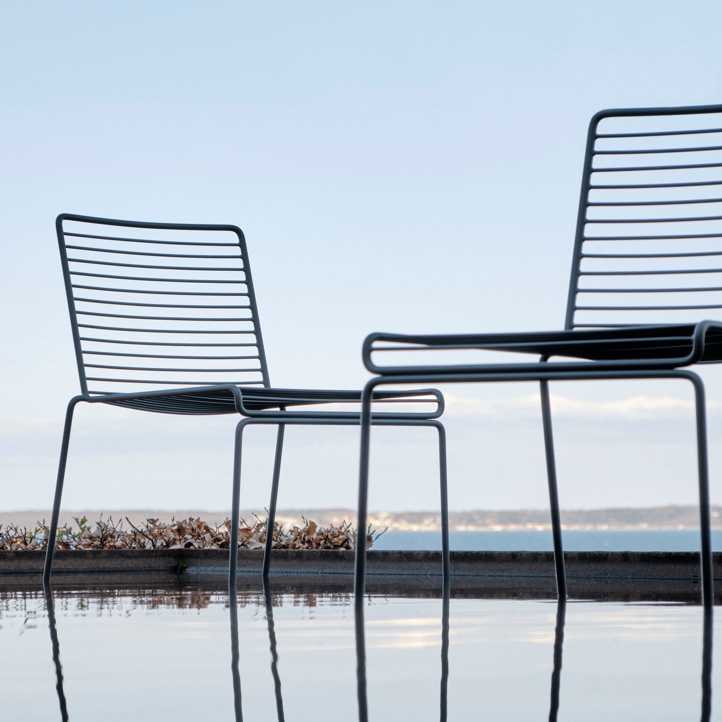 Hay Hee Dining Chair Stuhl Stahl In- & Outdoor 2er Set stapelbar