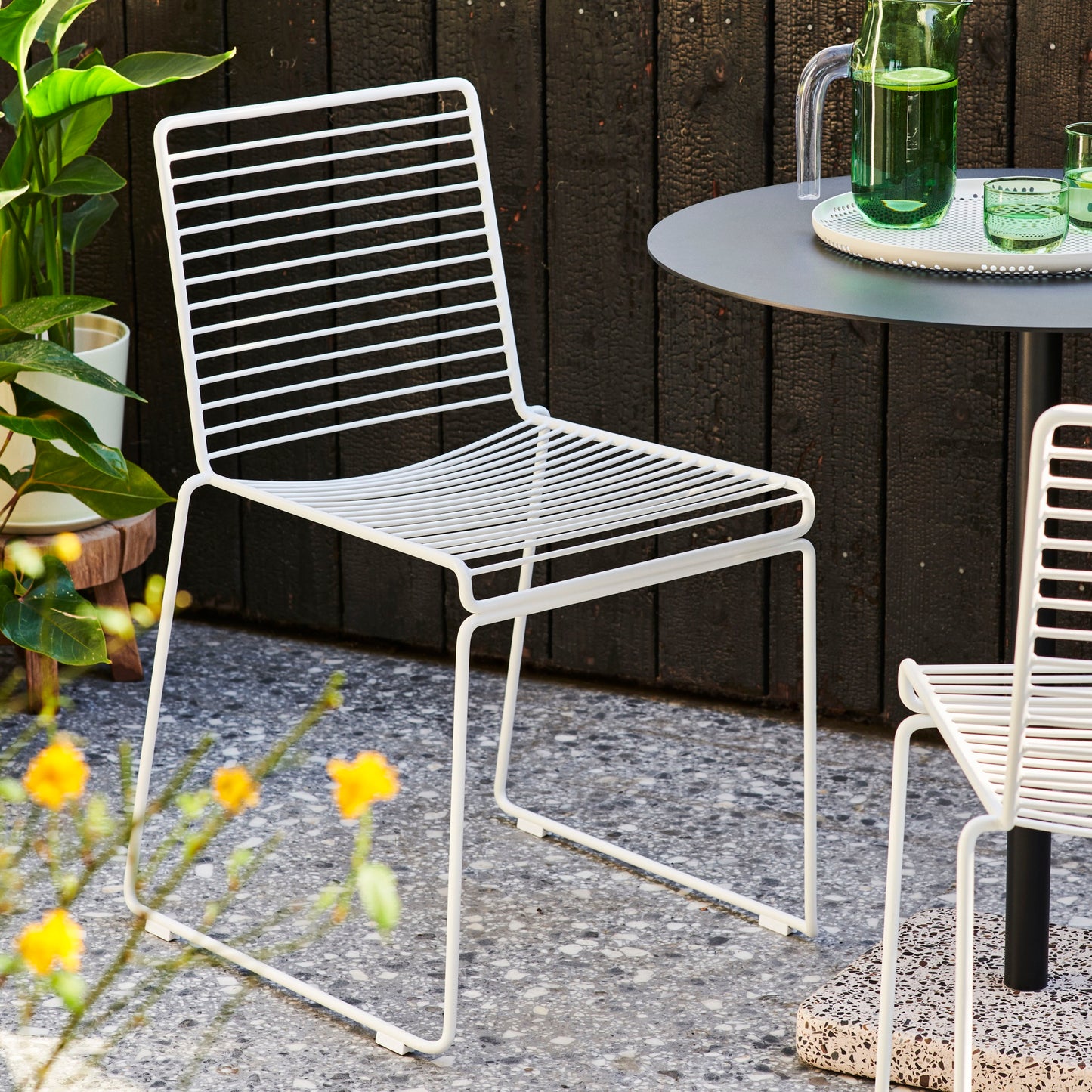 Hay Hee Dining Chair Stuhl Stahl In- & Outdoor 2er Set stapelbar