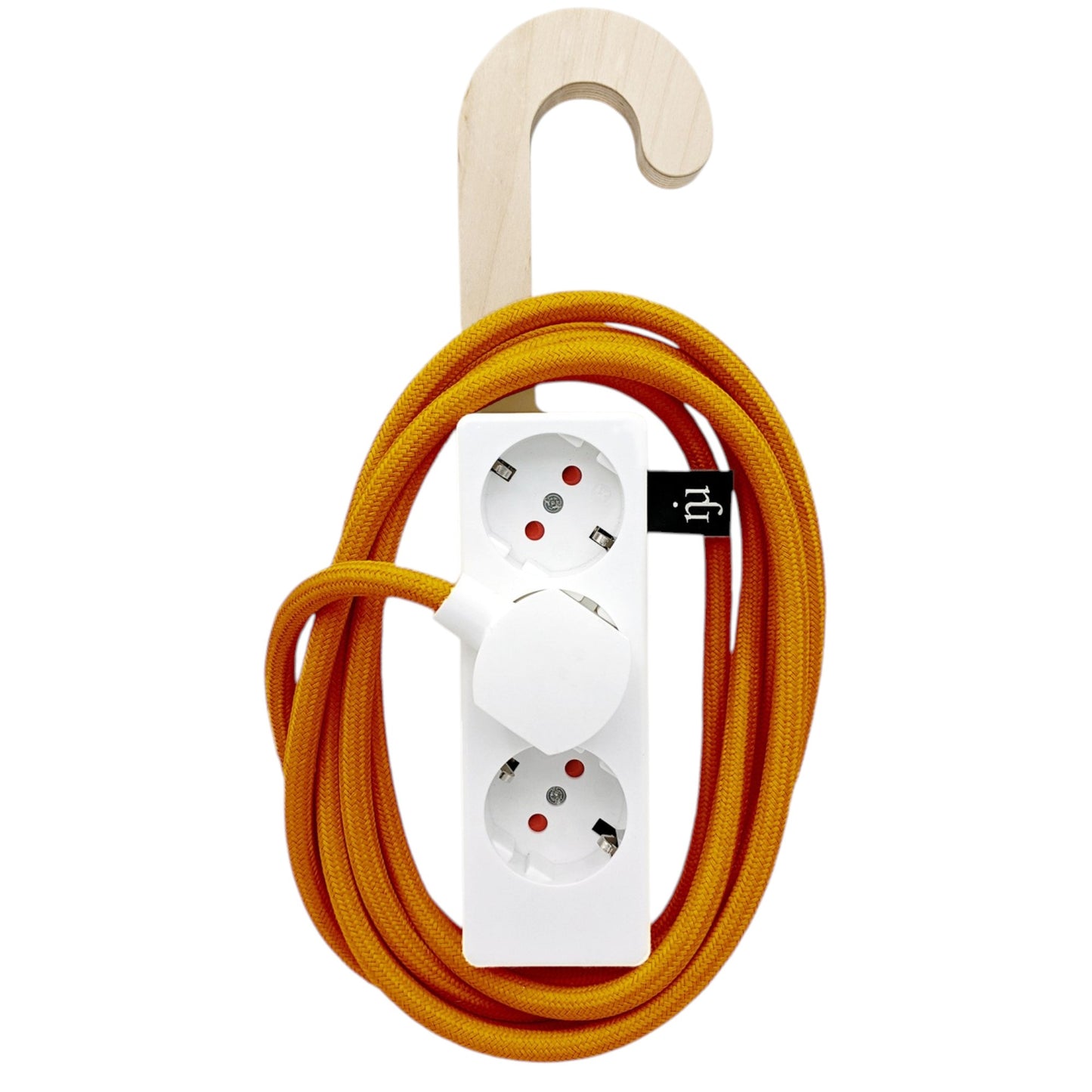 Njustudio Stromer Mini HOOK magnetische Steckerleiste weiß mit Haken