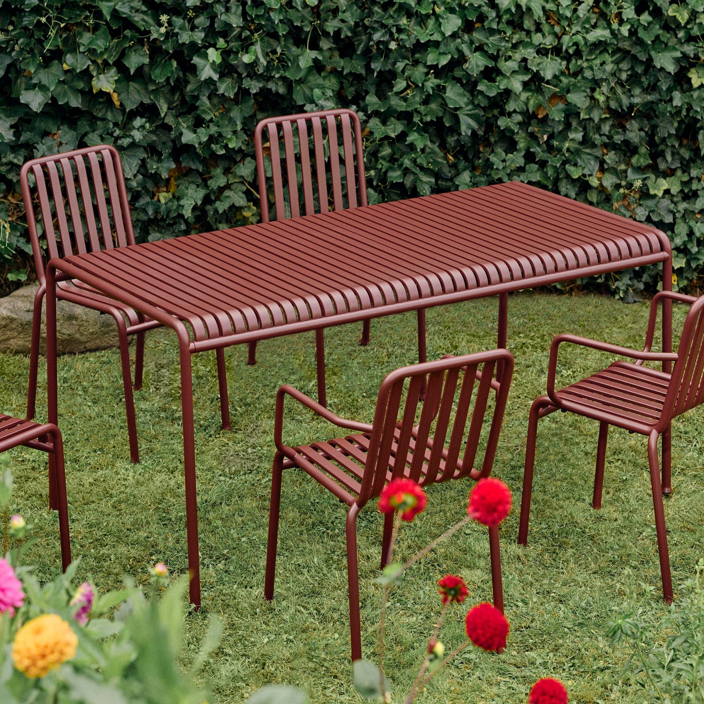 HAY Palissade Table Outdoor-Tisch Stahl 170 x 90 H 75cm