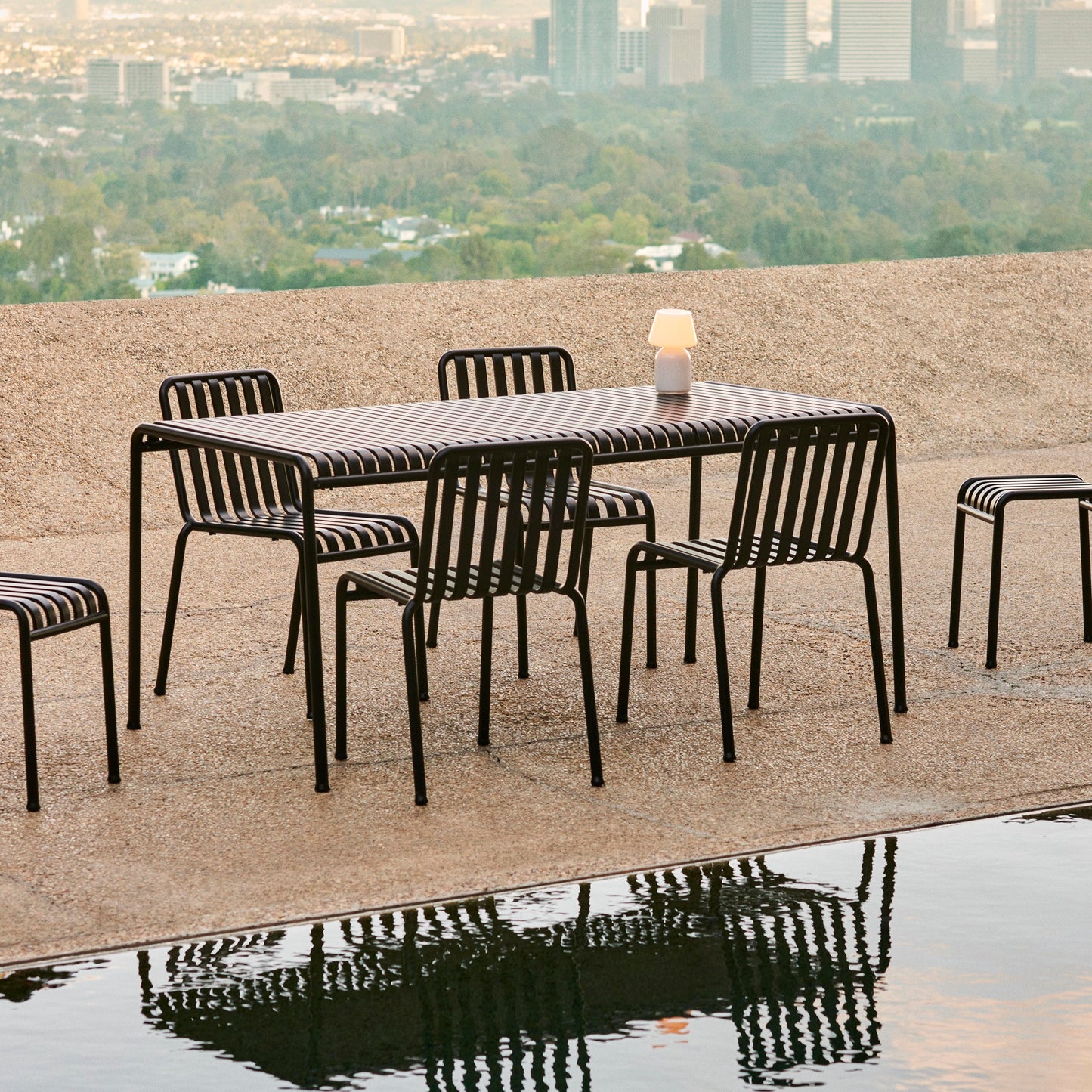 HAY Palissade Table Outdoor-Tisch Stahl 170 x 90 H 75cm
