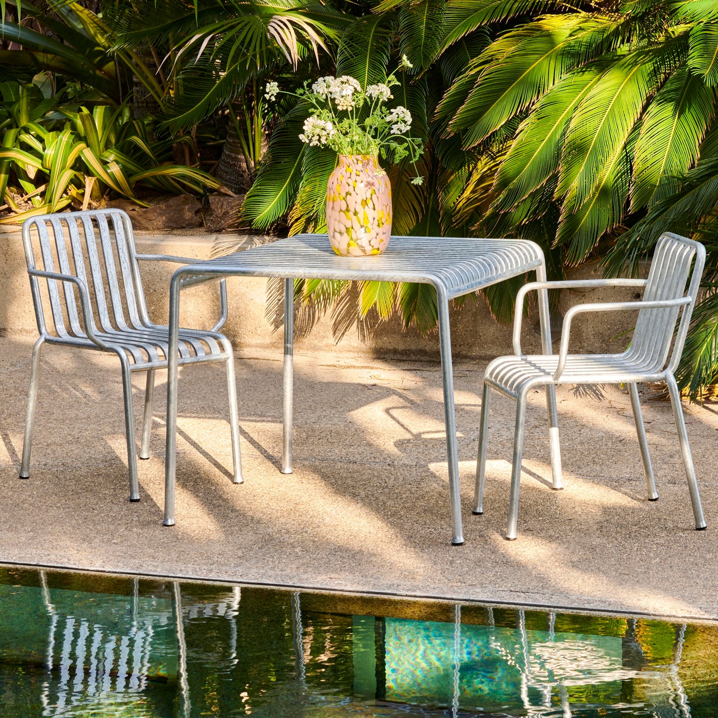 HAY Palissade Table Outdoor-Tisch Stahl 90 x 82,5 H 75 cm