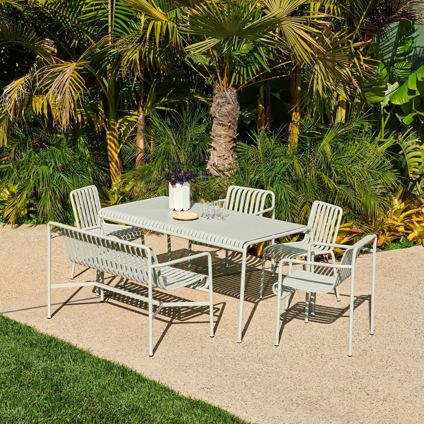 HAY Palissade Table Outdoor-Tisch Stahl 170 x 90 H 75cm
