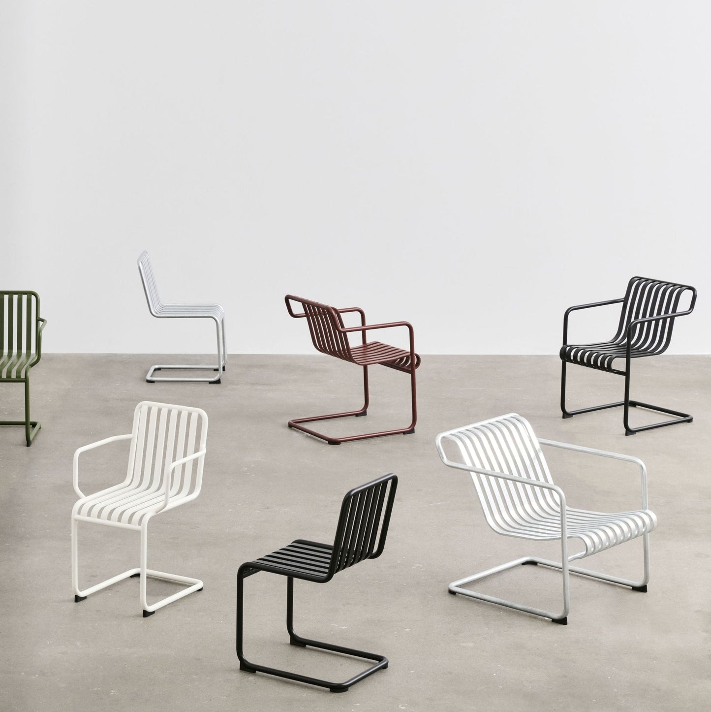 HAY Palissade Cantilever Chairs Outdoor-Stuhl Freischwinger