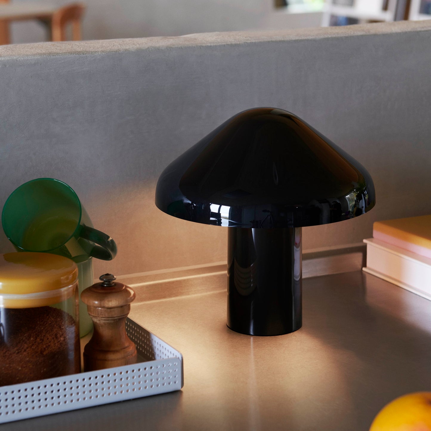 HAY Pao Lamp LED Lampe tragbare Akkuleuchte dimmbar schwarz