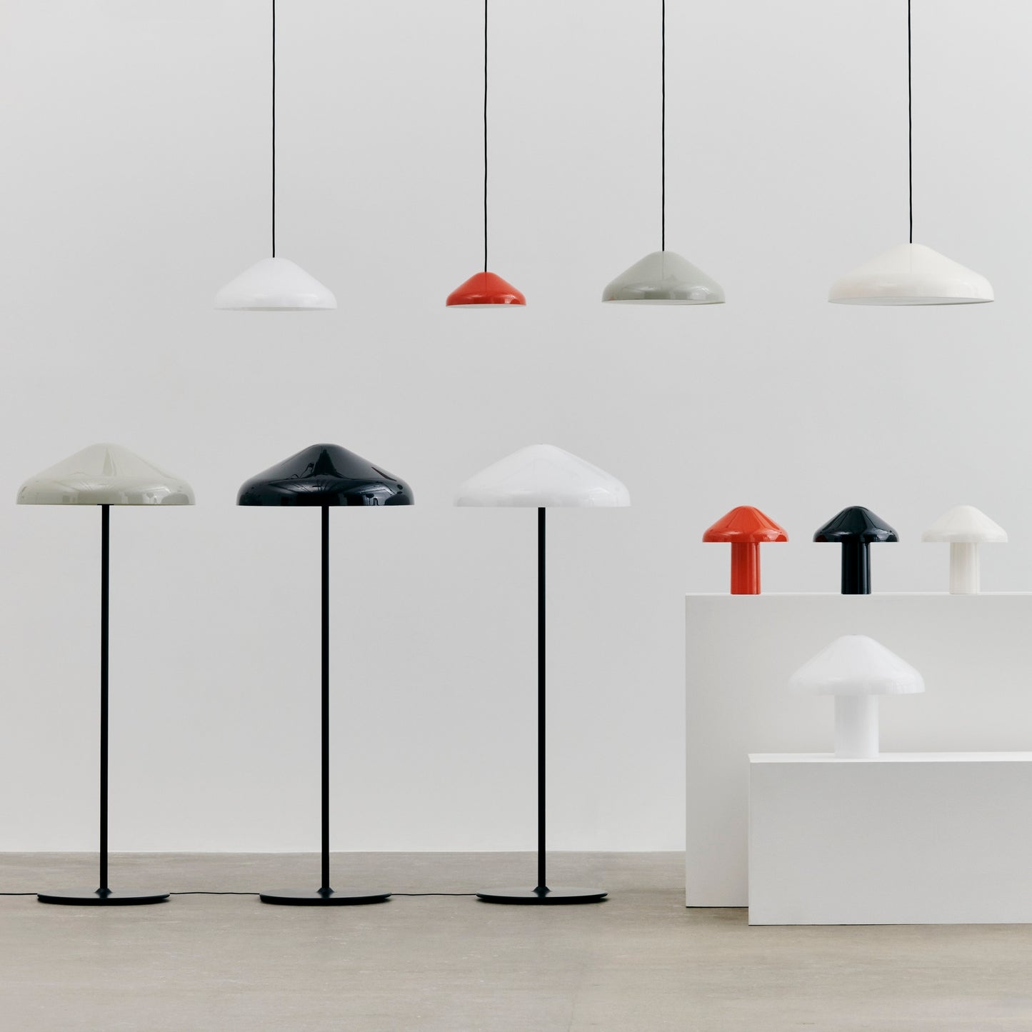 HAY Pao Steel Floor Lamp Stehleuchte Stahl pulverbeschichtet grau
