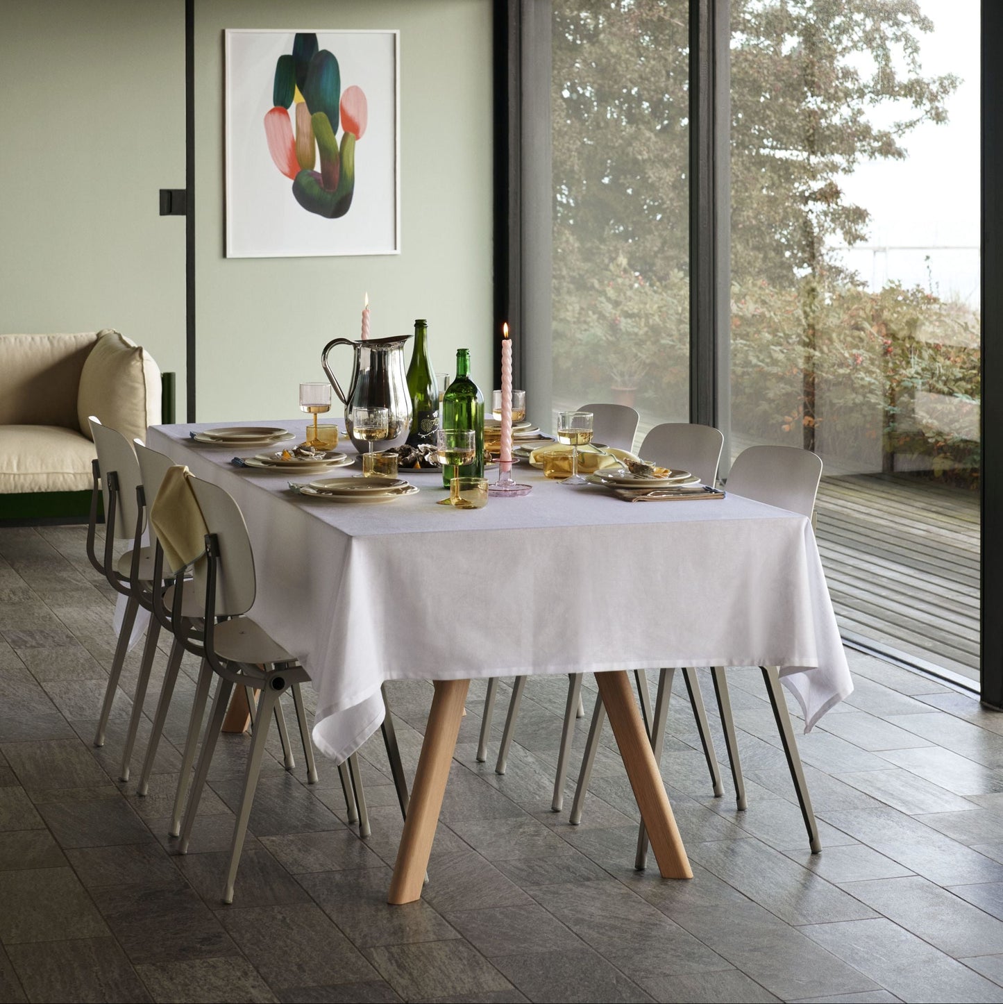 Hay Revolt Chair 4-Fuß-Stuhl Sitz & Rücken ABS-Kunststoff Stahlgestell