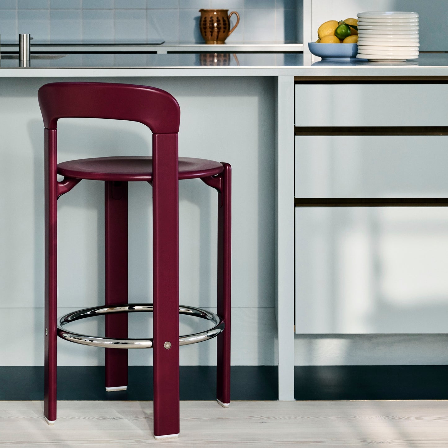 HAY Rey Bar Stool Barhocker Buche wasserbasiert lackiert