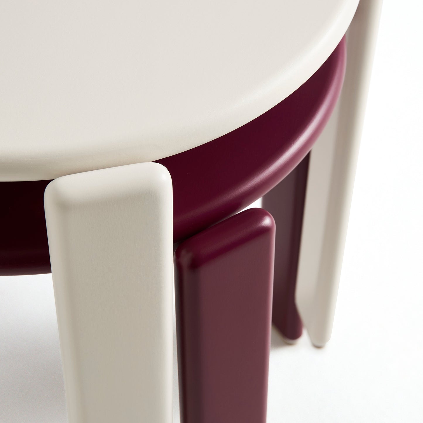 HAY Rey Stool Hocker Buche stapelbar wasserbasiert lackiert