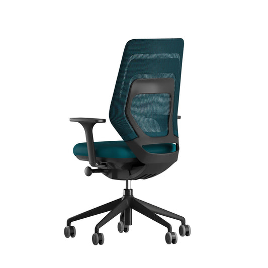 fm asiento Bürostuhl 3D Rücken Netzstrick transparent petrol - Fastline