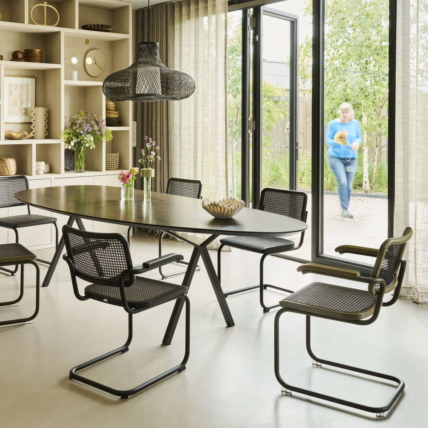 Thonet S 32 V & S 64 V Freischwinger Stuhl Edition Herkner DARK MELANGE