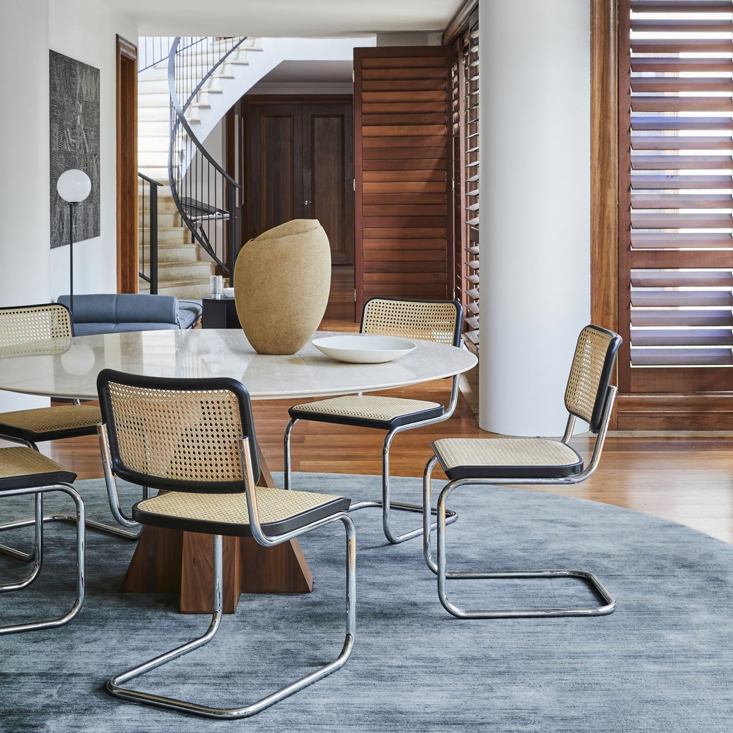 Thonet S 32 V Freischwinger Stuhl Sitz & Rücken Rohrgeflecht