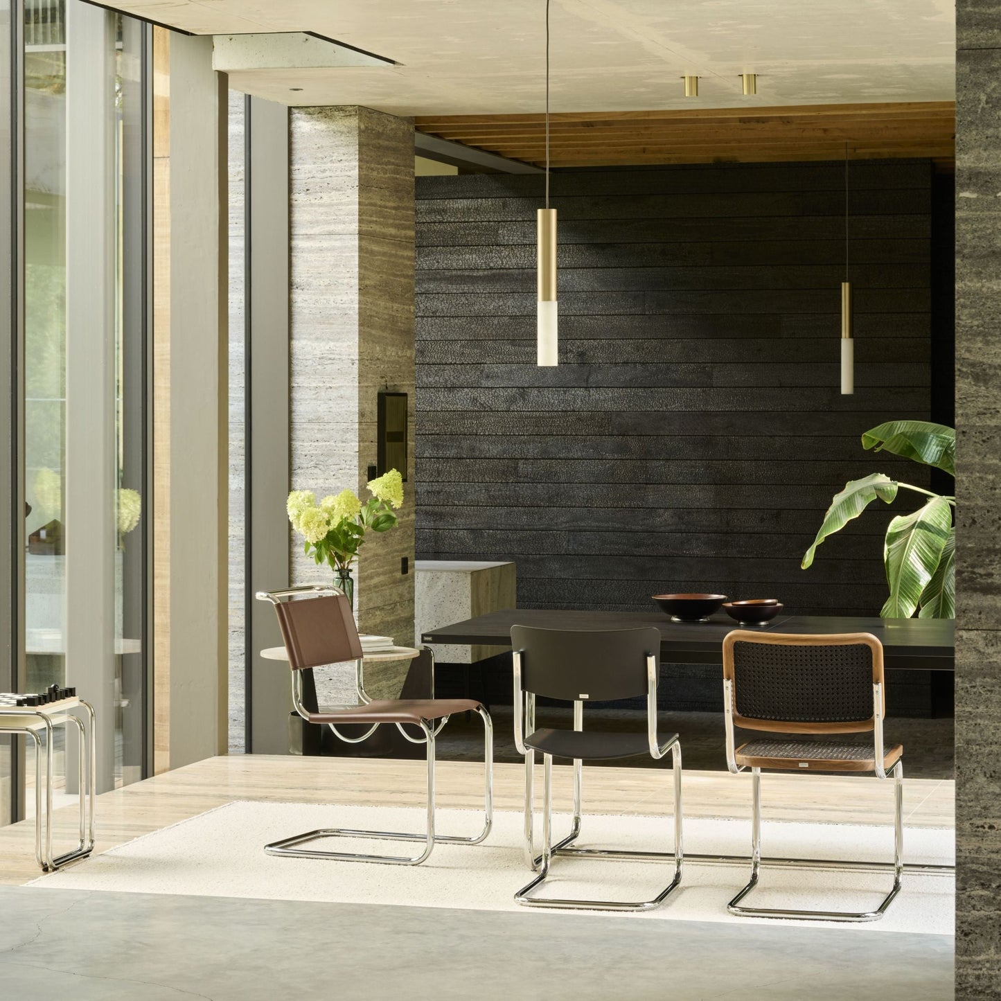 Thonet S 32 V Freischwinger Stuhl Sitz & Rücken Rohrgeflecht