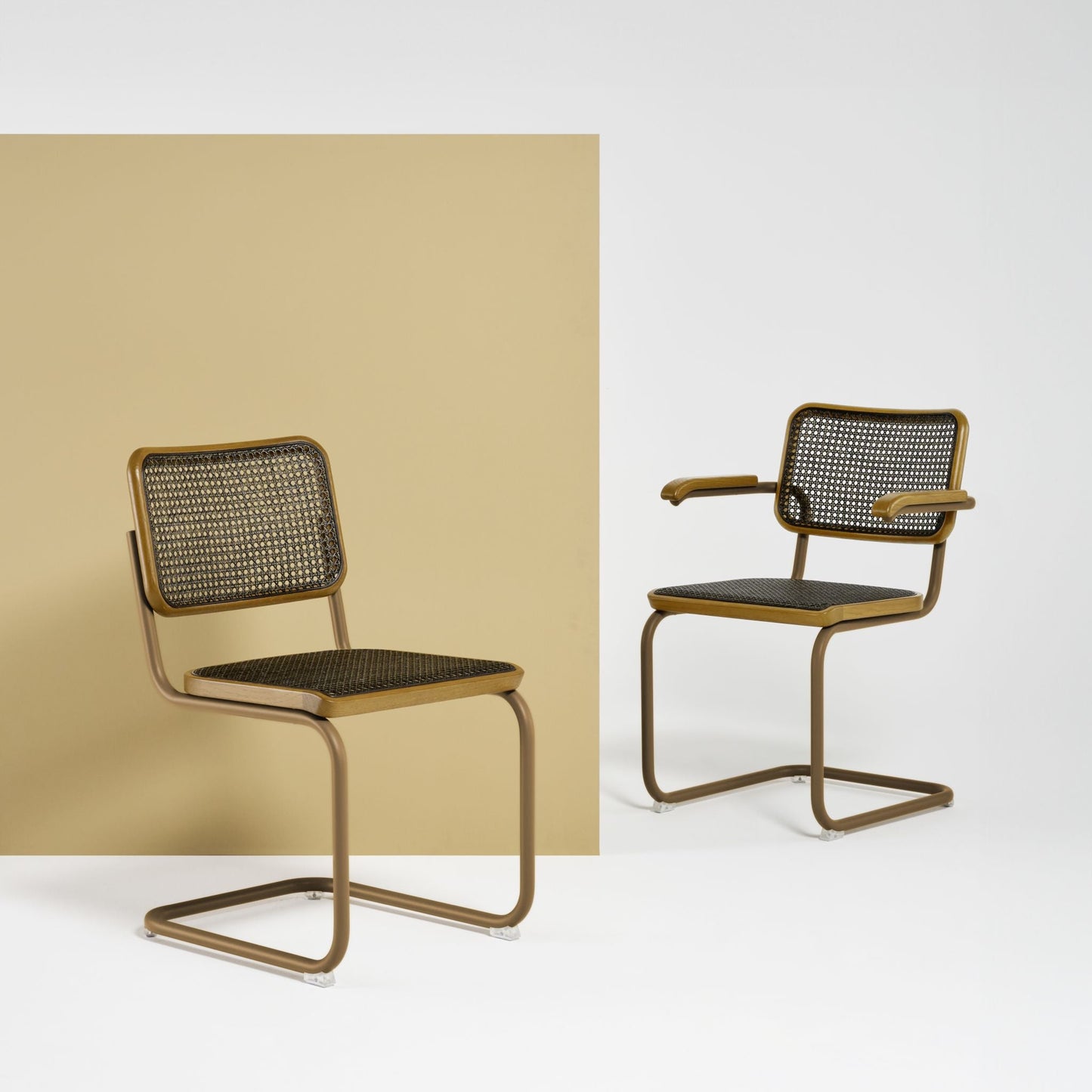 Thonet S 32 V & S 64 V Freischwinger Stuhl Edition Herkner DARK MELANGE
