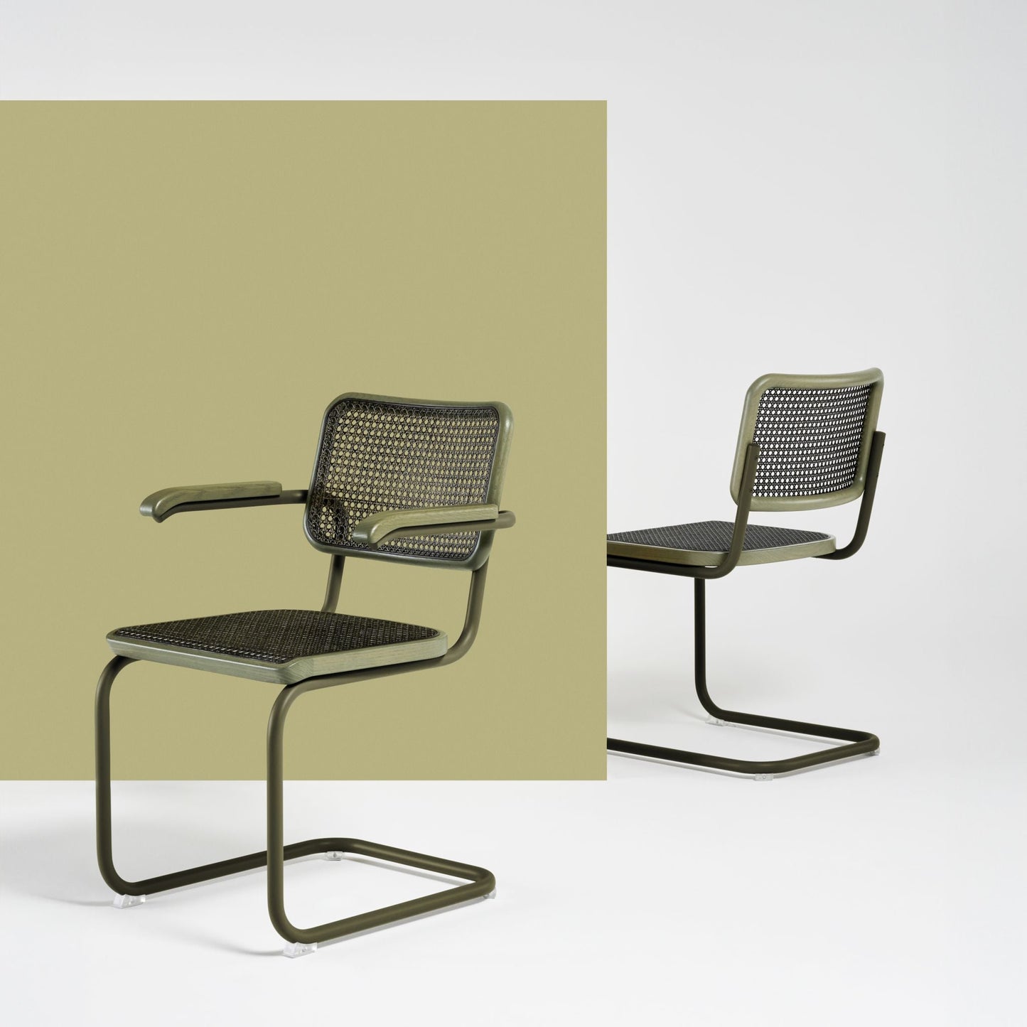 Thonet S 32 V & S 64 V Freischwinger Stuhl Edition Herkner DARK MELANGE