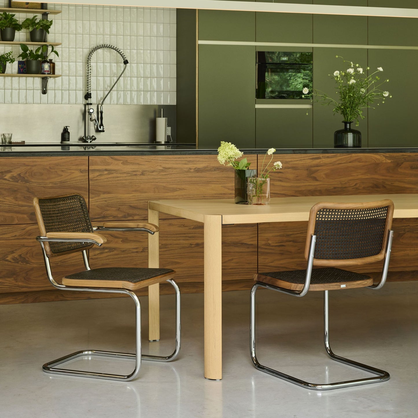 Thonet S 32 V Freischwinger Stuhl Sitz & Rücken Rohrgeflecht
