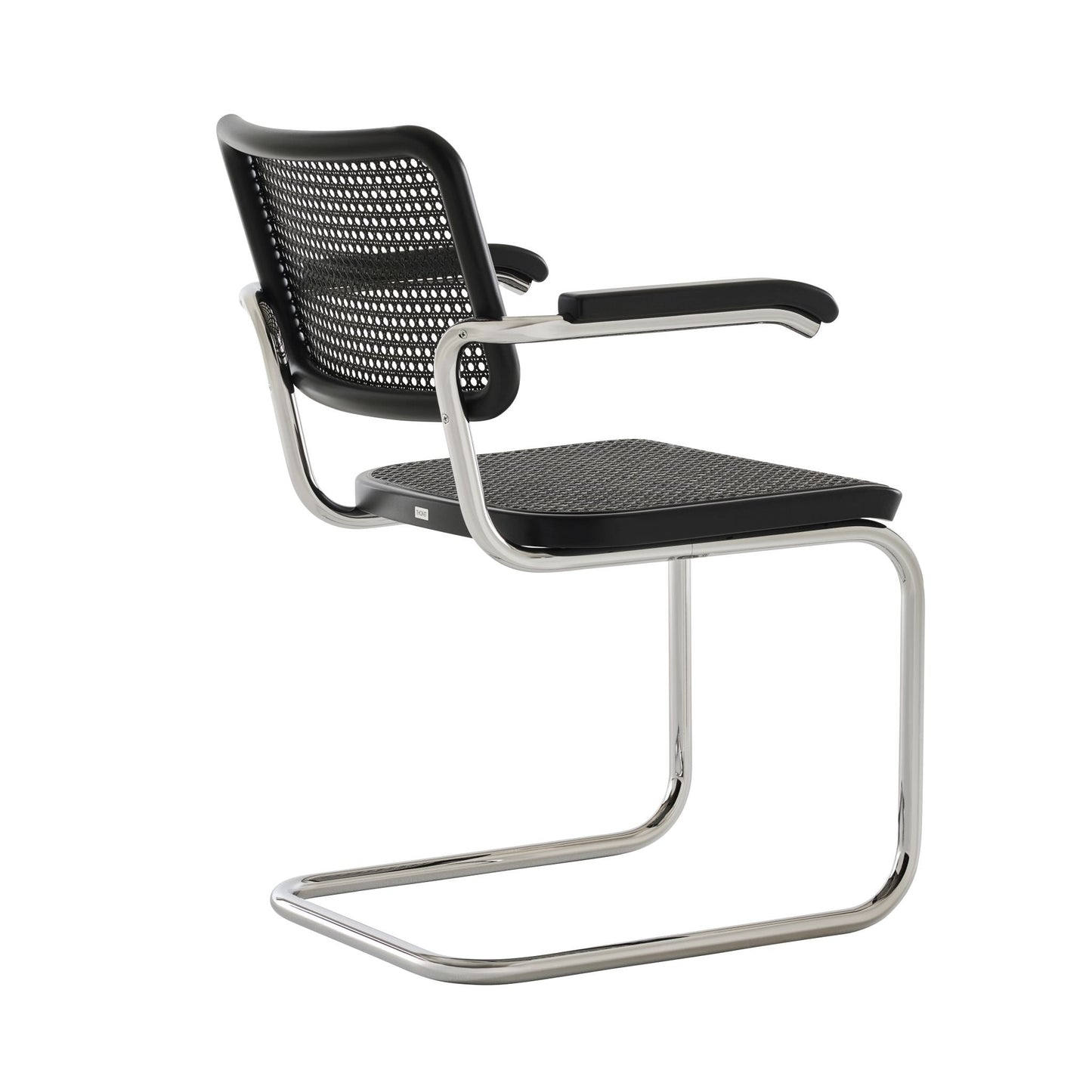 Thonet S 64 V Freischwinger Stuhl mit Armlehnen Sitz & Rücken Rohrgeflecht