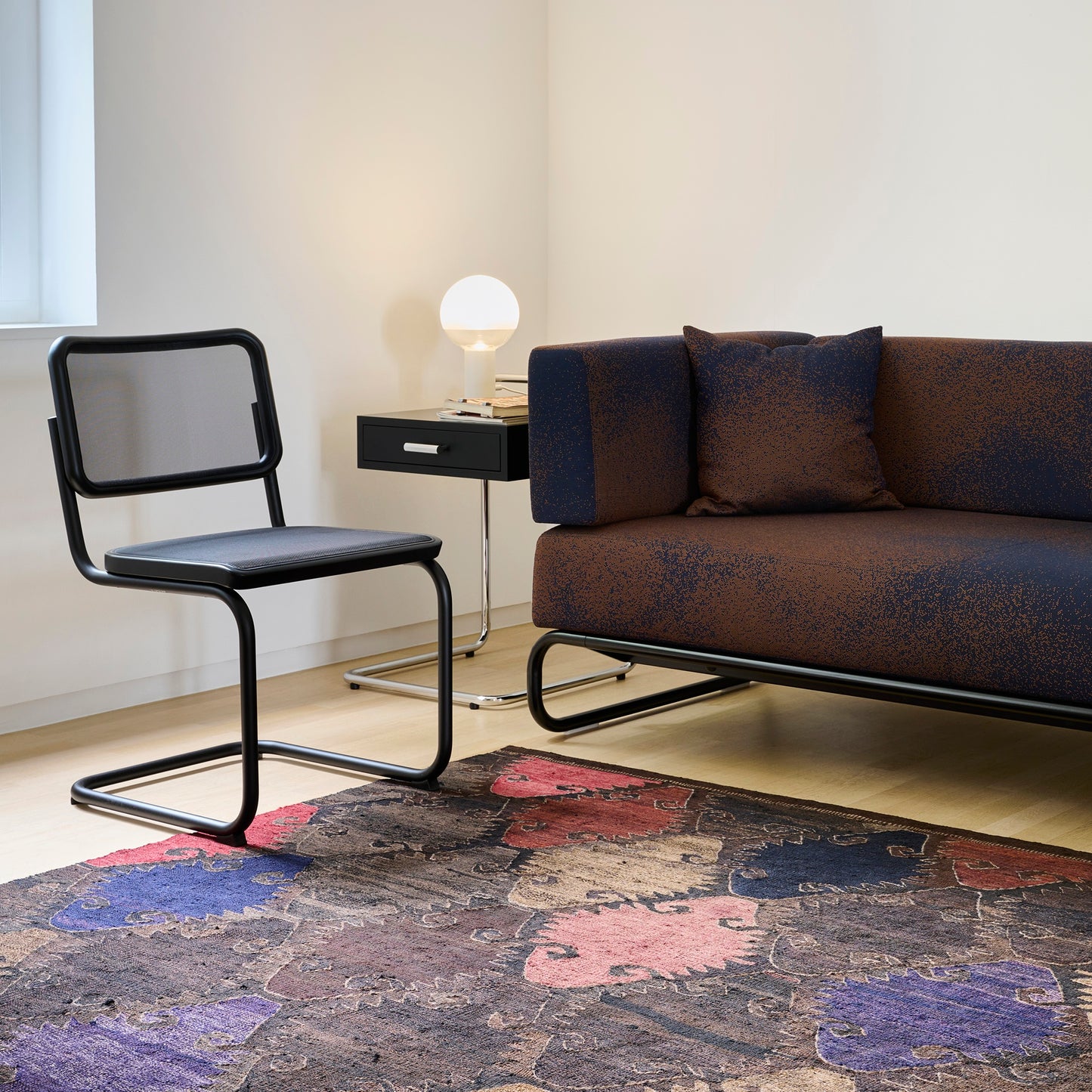 Thonet S 32 N Freischwinger Stuhl Sitz & Rücken Netz