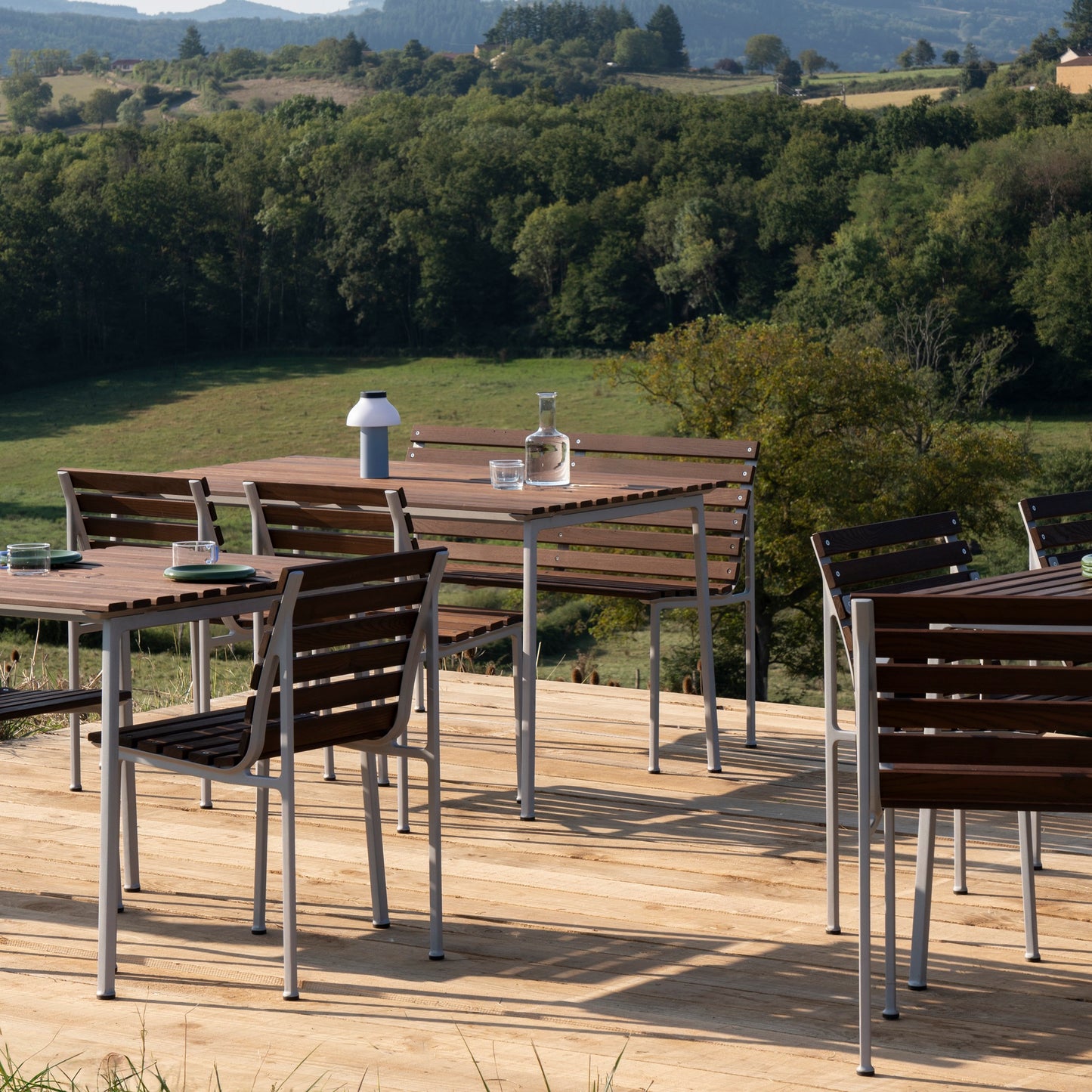HAY Traverse Table Outdoor Tisch 190 x 83 cm Esche geölt / Aluminium