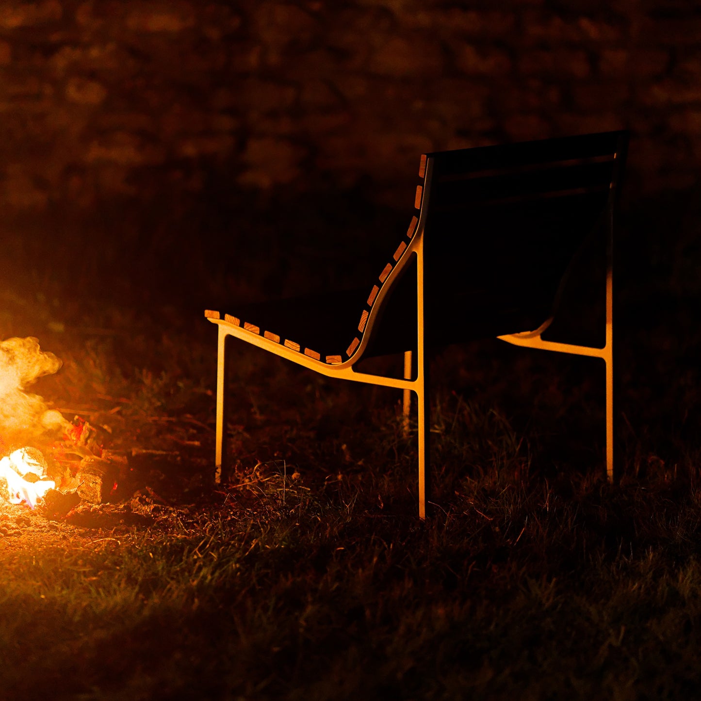 HAY Traverse Lounge Chair Outdoor Stuhl Esche geölt / Aluminium