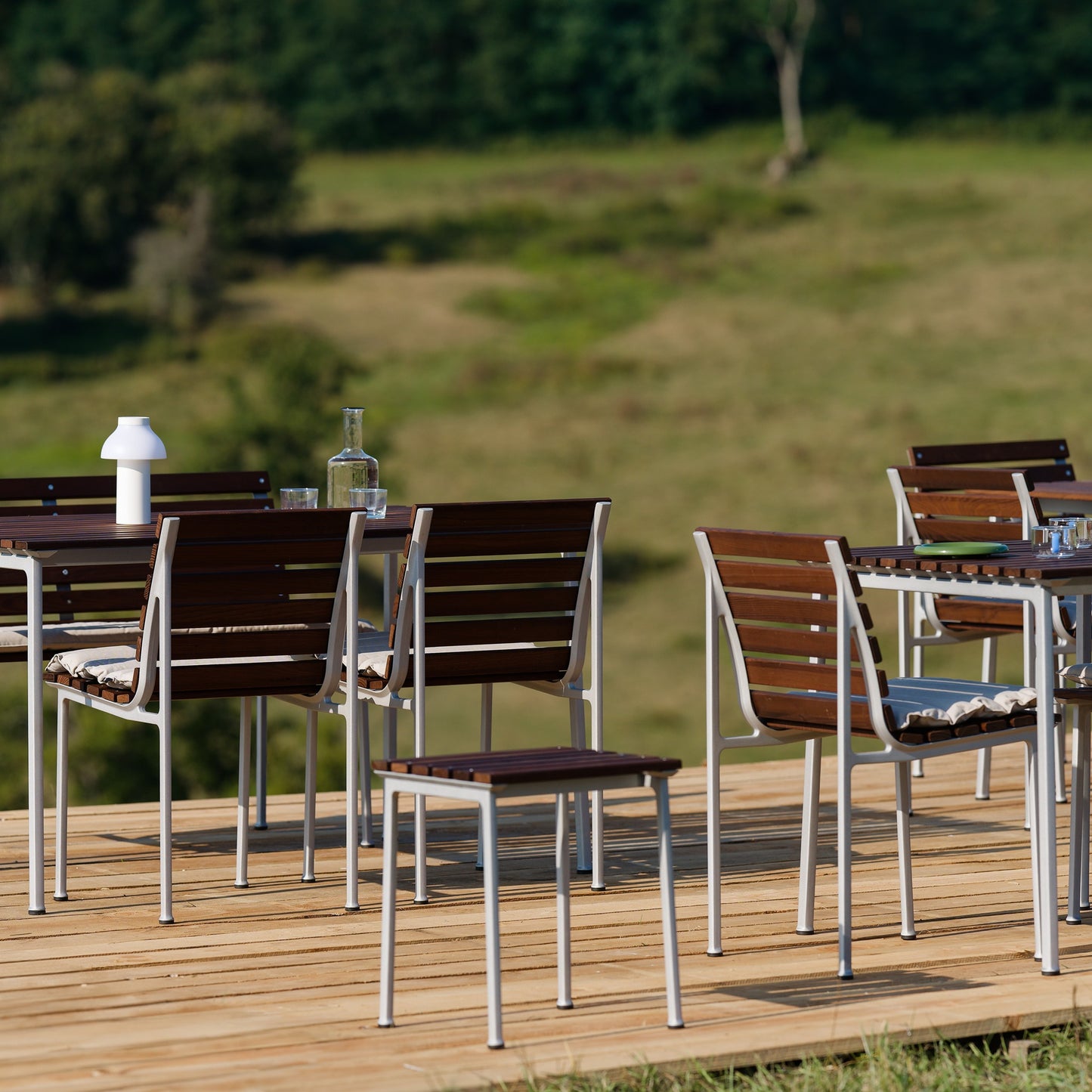 HAY Traverse Stool Outdoor Hocker Esche geölt / Aluminium