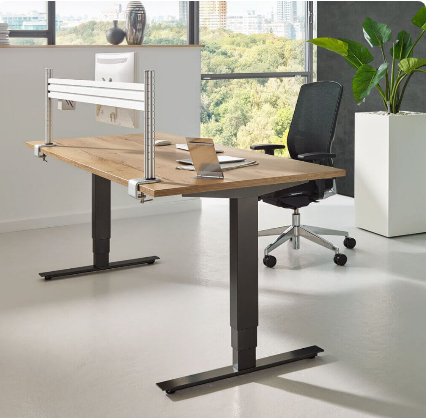 fm Steh-Sitztisch Move 2.0 Rechteckform 2000 x 800 mm (BxT)
