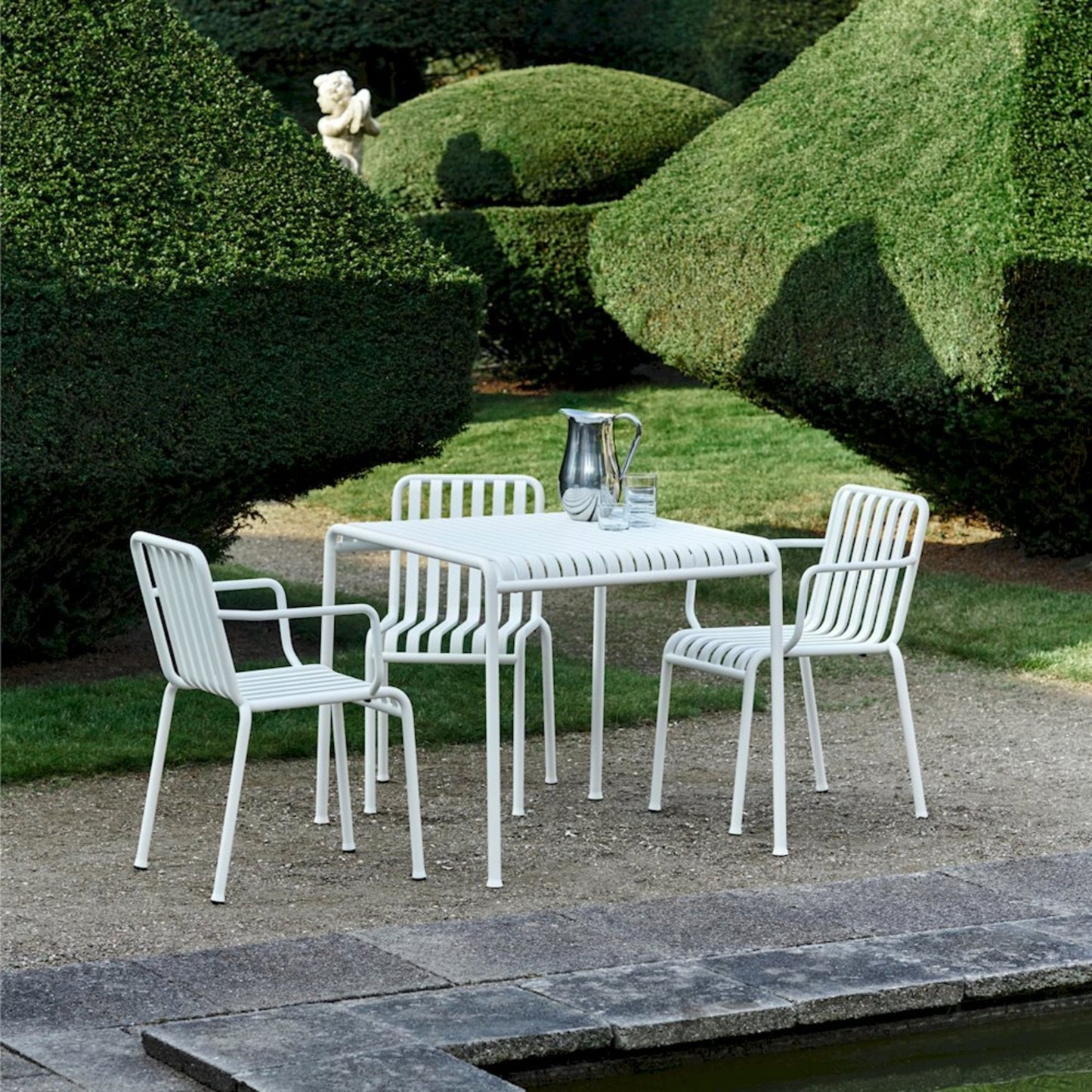 HAY Palissade Table Outdoor-Tisch Stahl 90 x 82,5 H 75 cm
