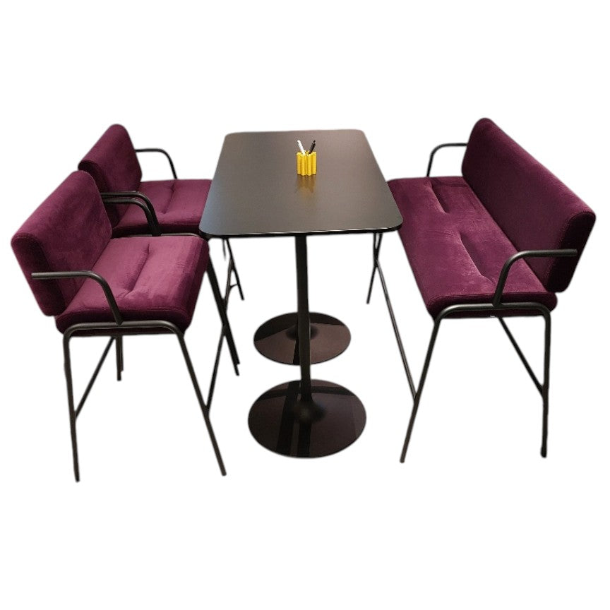 bene CASUAL Besprechungsplatz mit Single & Double Bench + Table ...